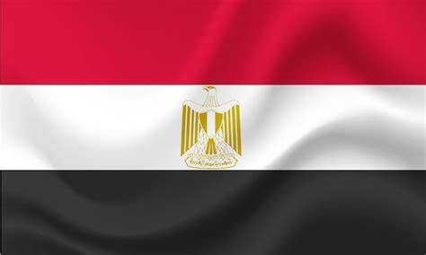 Premium Vector | Flag of egypt egyptian flag egypt flag illustration ...