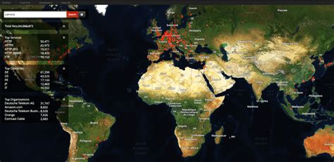 Real-world Map of web cameras on Shodan | Download Scientific Diagram