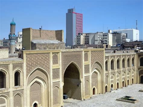 The Mustansiriyah Madrasah in Baghdad, Iraq, was built for the Abbasid Caliph al-Mustansir in ...