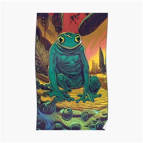 "Frog fantasy art" Poster for Sale by DreamersVault | Redbubble