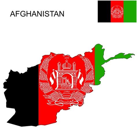 Afghanistan Flag Map and Meaning | Mappr