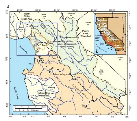 Pajaro River Map