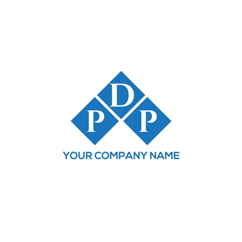 PDP letter logo design on WHITE background. PDP creative initials ...