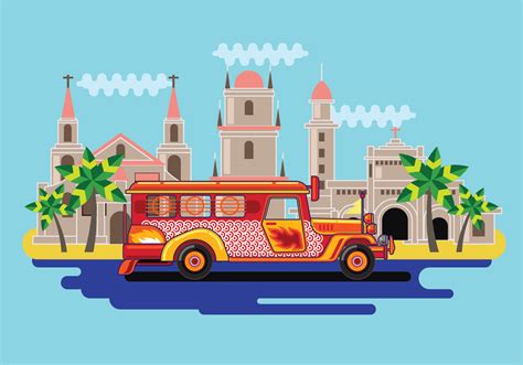 Filipino Jeepney Vector - Download Free Vector Art, Stock Graphics & Images