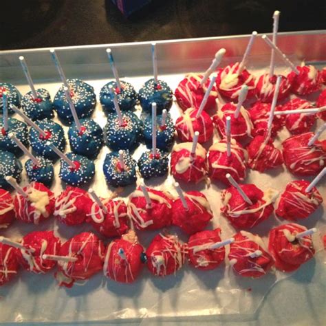 American flag cake pops | American flag cake, Flag cake, Soldier party