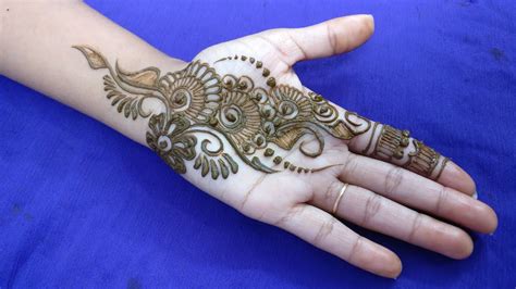 Share more than 84 small mehndi designs on palm latest - seven.edu.vn