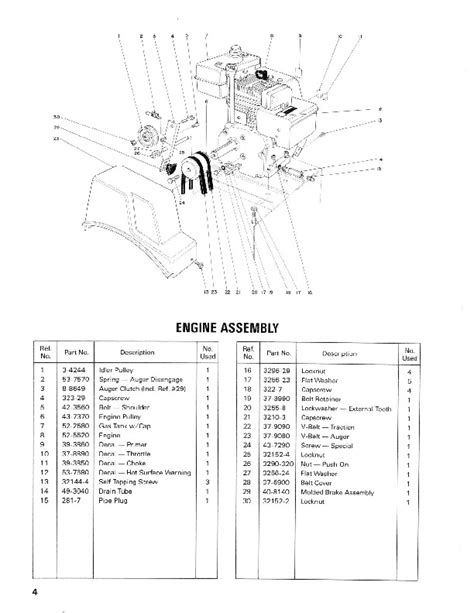 Toro 38052 521 Snowblower Operators Manual, 1986