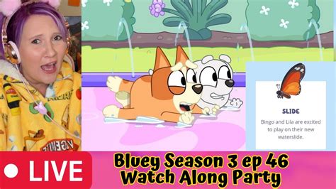 Bluey SLIDE Season 3 episode 46 (Surprise announcement and Livestream watch along party 3c ...