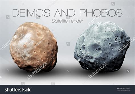 Deimos Phobos High Resolution 3d Images Stock Photo 374325043 ...