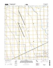 Naval Air Station Lemoore Topo Map in Kings County, California