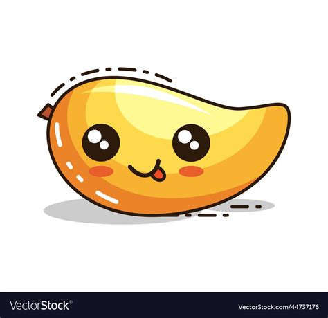 Emoji mango want Royalty Free Vector Image - VectorStock