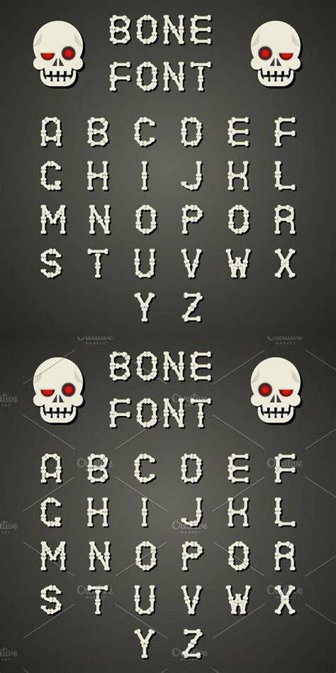 Bone Font | Decorative font, Lettering fonts, Hand lettering alphabet