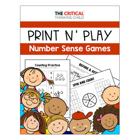 Print and Play Math Games – Number Sense Practice for ages 3-6 - The ...