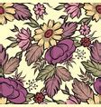 Floral seamless pattern flower background Vector Image