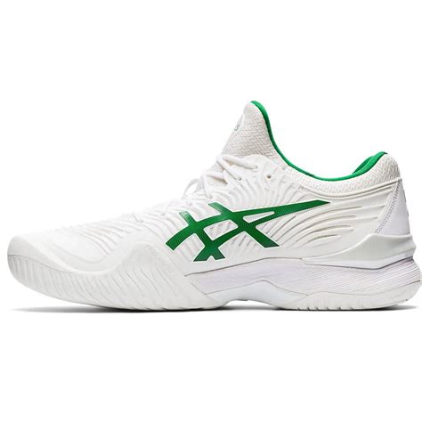 Asics Mens Court FF Novak Tennis Shoes - White/Green - Tennisnuts.com