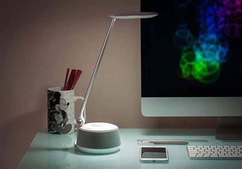 August Bluetooth Speaker LED Desk Lamp with USB Charging Port | Gadgetsin