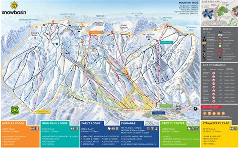 Snowbasin Trail Map | OnTheSnow