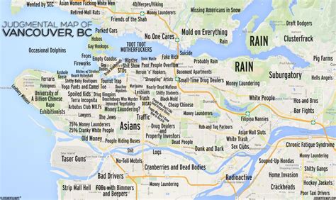 Judgmental map of vancouver - Judgemental map of vancouver bc (British ...