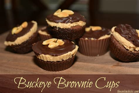 Buckeye Brownie Cups