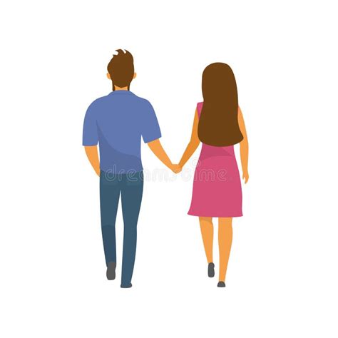 Couple Holding Hands Cartoon Stock Illustrations – 5,834 Couple Holding ...