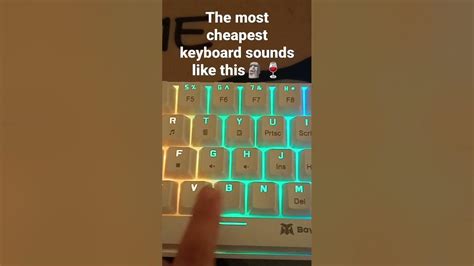 my RGB mechanical keyboard sounds like godzilla - YouTube