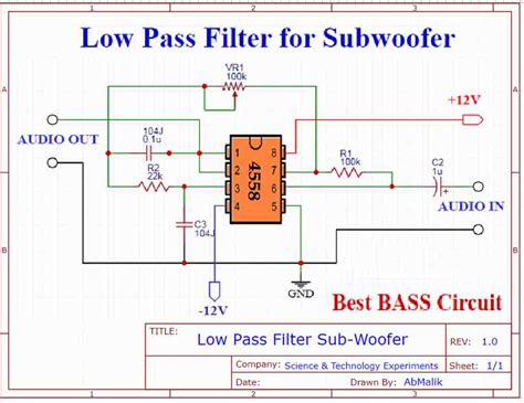 Subwoofer Preamplifier Circuit Diagram How To Make Subwoofer