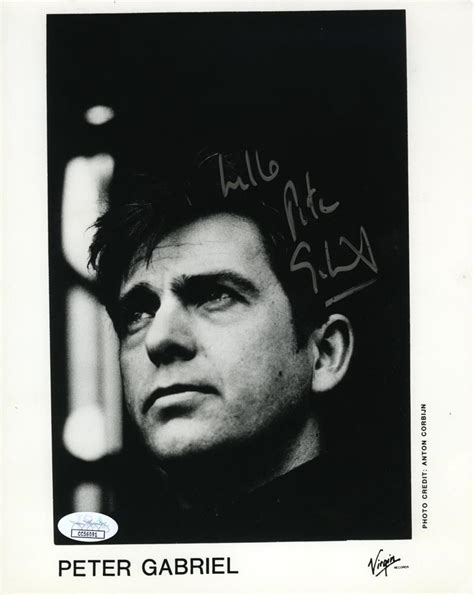 Peter Gabriel Signed 8x10 Photo Certified Authentic JSA COA AFTAL Peter Gabriel, Fine Art ...