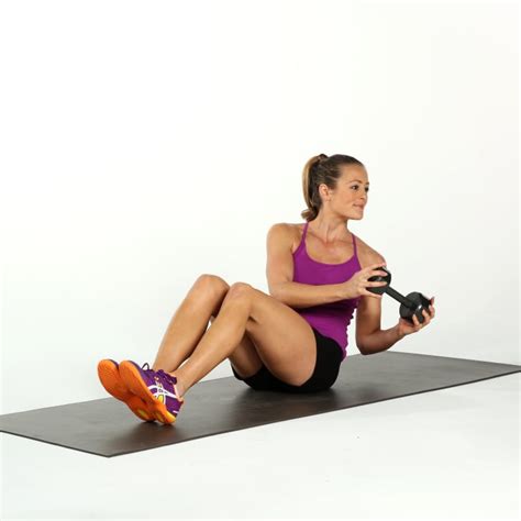 Seated Russian Twist | Weight Training For Women | Dumbbell Circuit ...