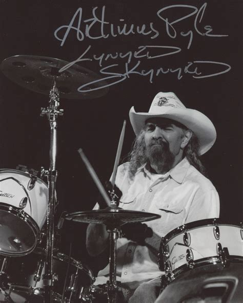 Artimus Pyle Signed " Lynyrd Skynyrd" 8x10 Photo Inscribed "Lynyrd ...