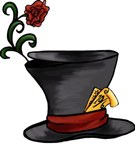 Mad hatter cartoon, Mad hatter, Mad hatter top hat