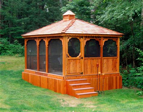 Customer's Photo - Custom 12' x 16' Cedar Rectangular Gazebo