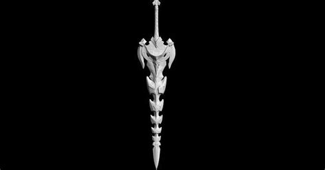 genshin impact Claymore Serpent Spine 3D model 3D printable | CGTrader