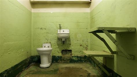 Empty Jail Cell stock photo. Image of toilet, plain, park - 4561664