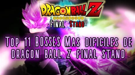 TOP 11 Bosses mas DIFICILES de Dragon ball Z Final stand!! - Blizzard - YouTube