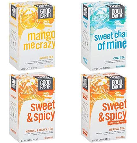 Good Earth Tea, 4 Flavor Variety Pack, 18 Tea Bags, (4 Count) - ShopexZone