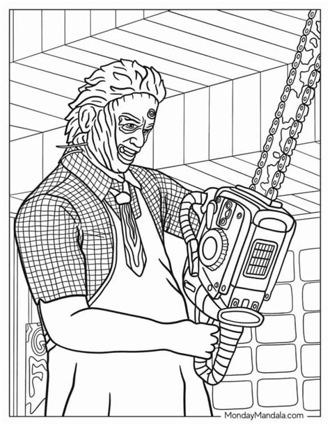 20 Horror Coloring Pages (Free PDF Printables) | Coloring pages, Free halloween coloring pages ...