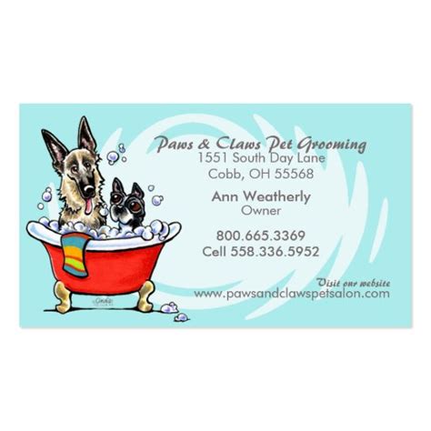 Dog grooming Business Card Templates | BizCardStudio