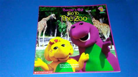 Barney and BJ Go to the Zoo read-aloud children book storybook - YouTube