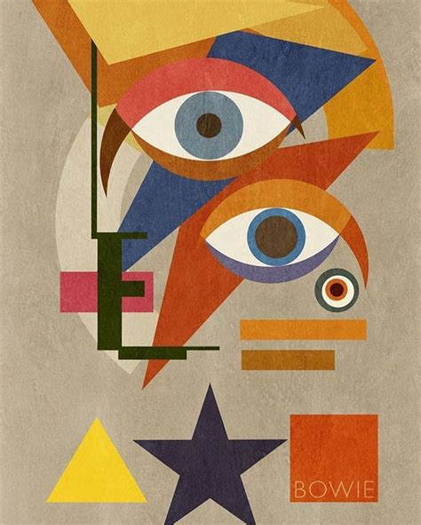 Abstract Geometric, Cubist, Futurist and #Bauhaus inspired #DavidBowie ...