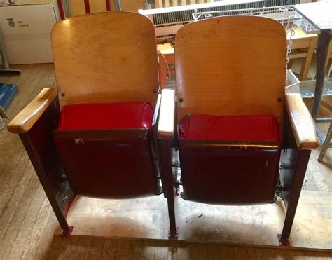 Vintage Theater Seats Seating Retro Movie Seats | Movie theater chairs, Theater chairs, House built