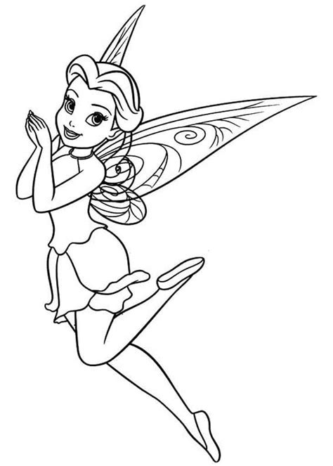 Rosetta from Tinker Bell coloring page - Download, Print or Color Online for Free