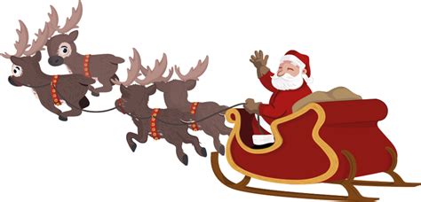 Santa Sleigh Transparent Background | PNG All