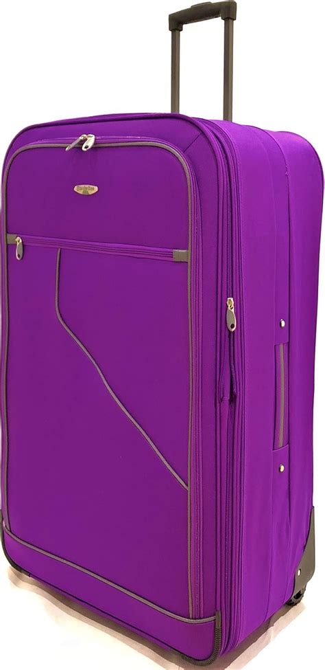 ATX Luggage Extra Large 32" Super Lightweight Durable Check in Suitcase with 2 Wheels Purple (32 ...