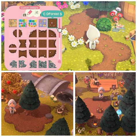 Animal Crossing ACNH QR codes on Instagram: “Forest dark dirt path that matches the games dark ...