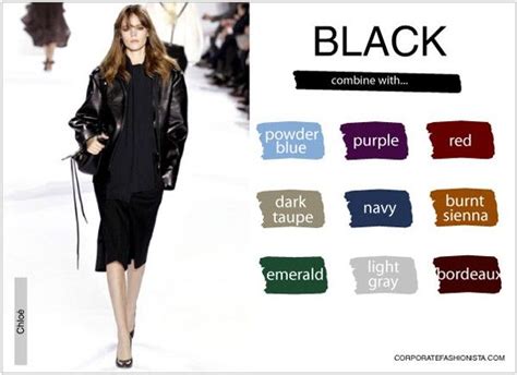 What to wear with the colour BLACK, version 2 | Color combinations for clothes, Colour ...