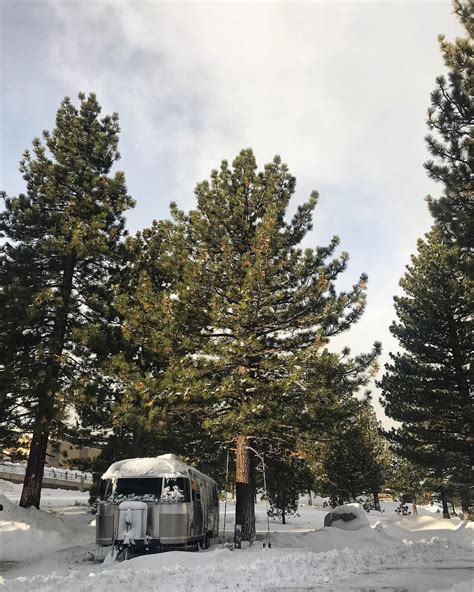 Winter camping in Mammoth