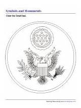 US Symbols And Monuments Coloring Pages sketch template