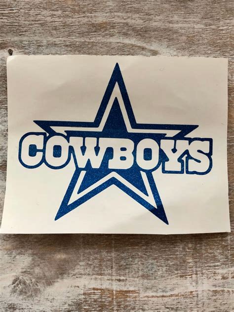 Dallas Cowboys Star Vinyl Decal Dallas Cowboys Sticker | Etsy