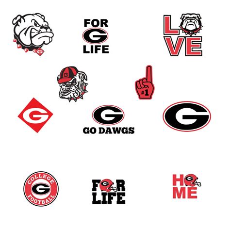 Digital Sticker Bundle Go Dawgs SVG Georgia Bulldogs Svg - Etsy