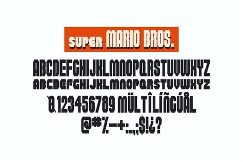 Super Mario Font: Mario Bros, World, & More! Free Download